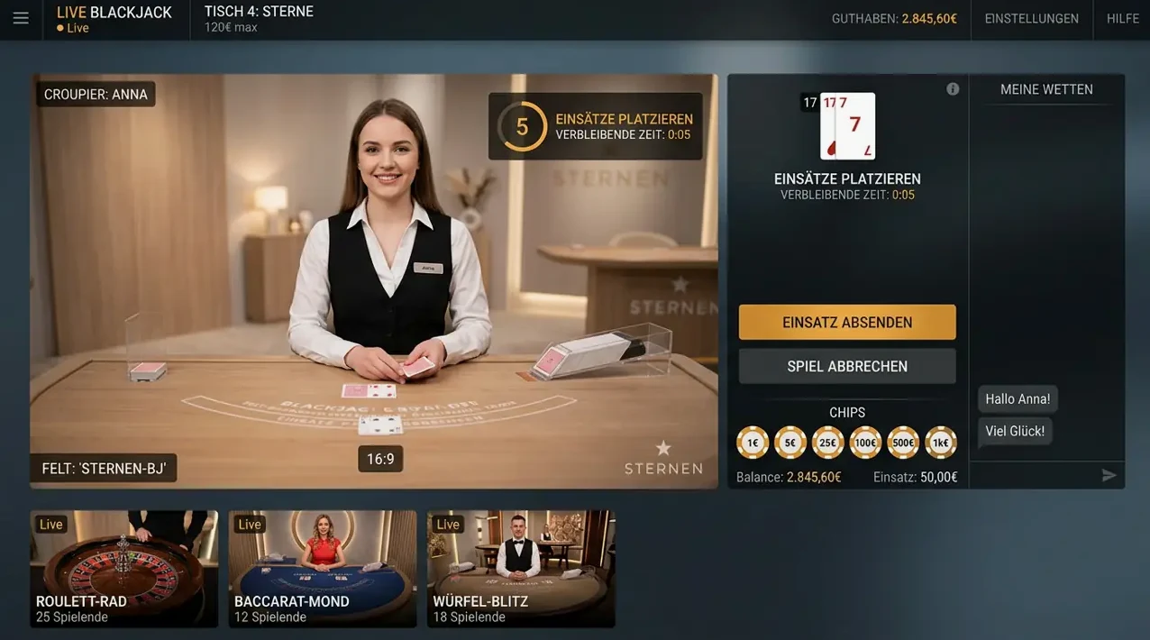 Beliebt bei Westace: Live Casino & Gold Saloon